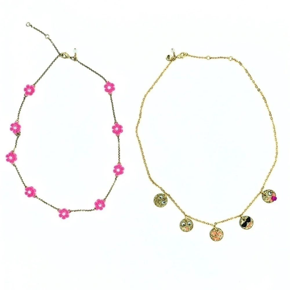 Crewcuts | Floral and Emoji Charm Necklaces